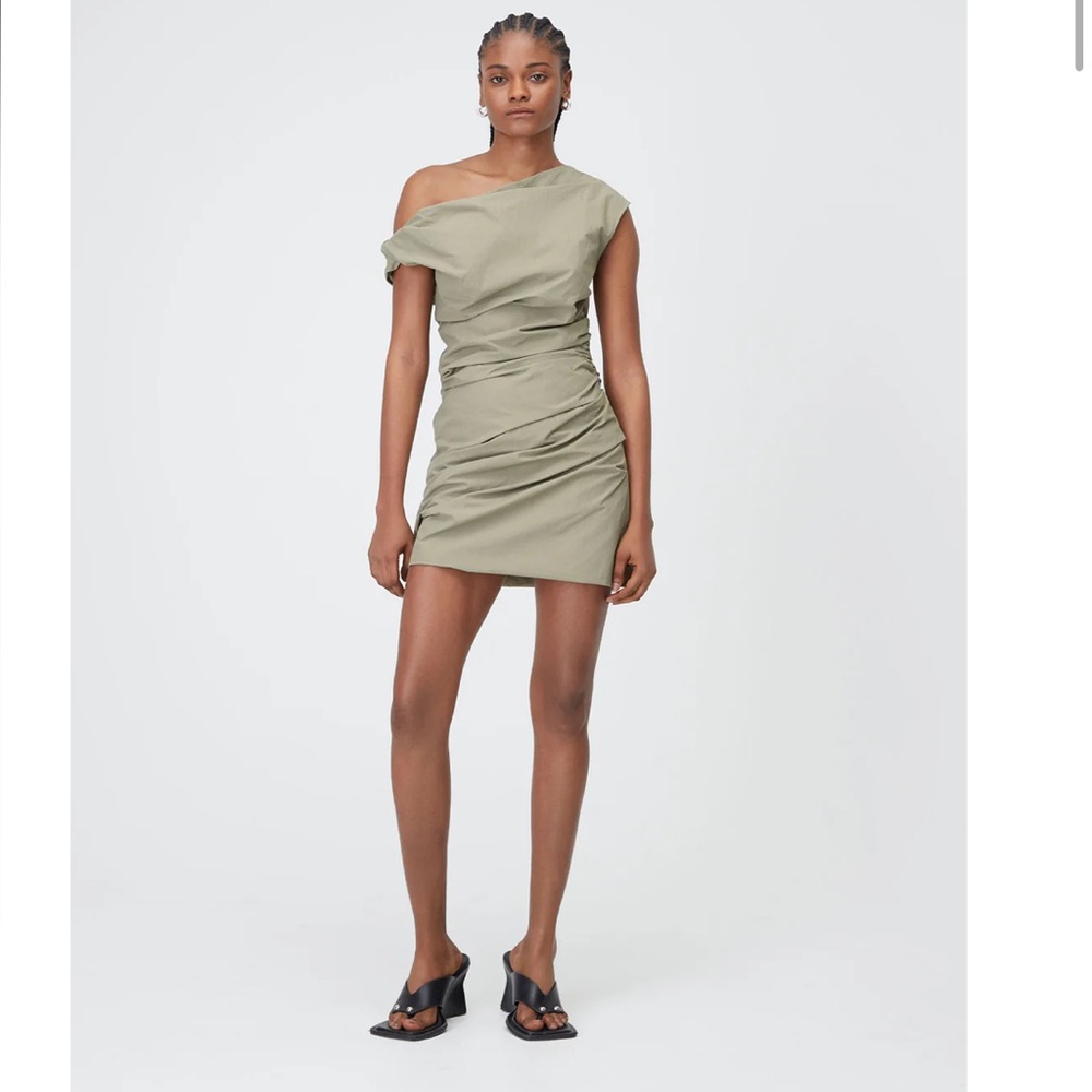 Paris Georgia Olive Green Mini Dress